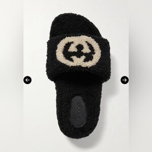 Gucci Shearling slides